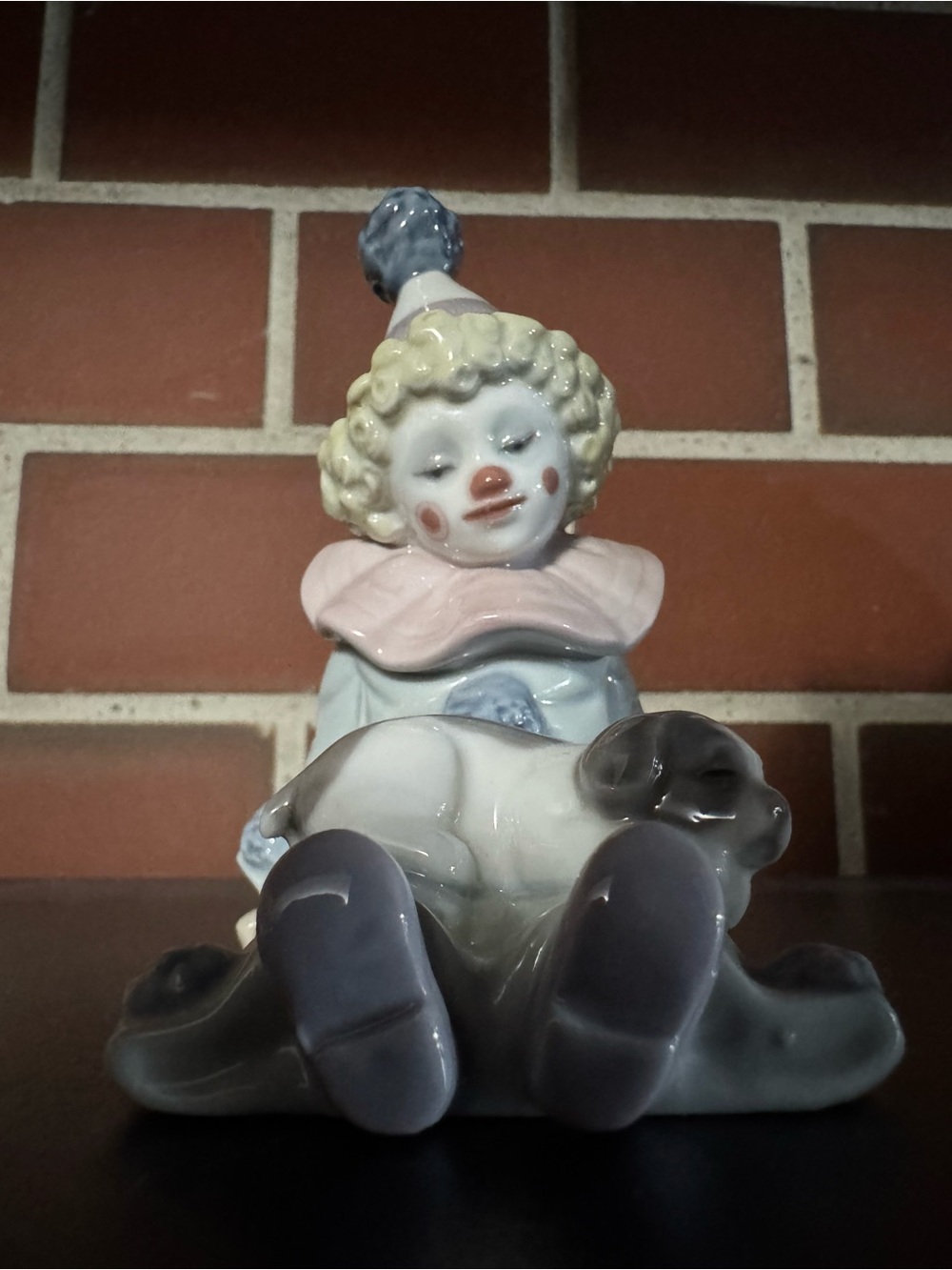 Lladro #5277 "Pierrot with Puppy" Glossy Figurine